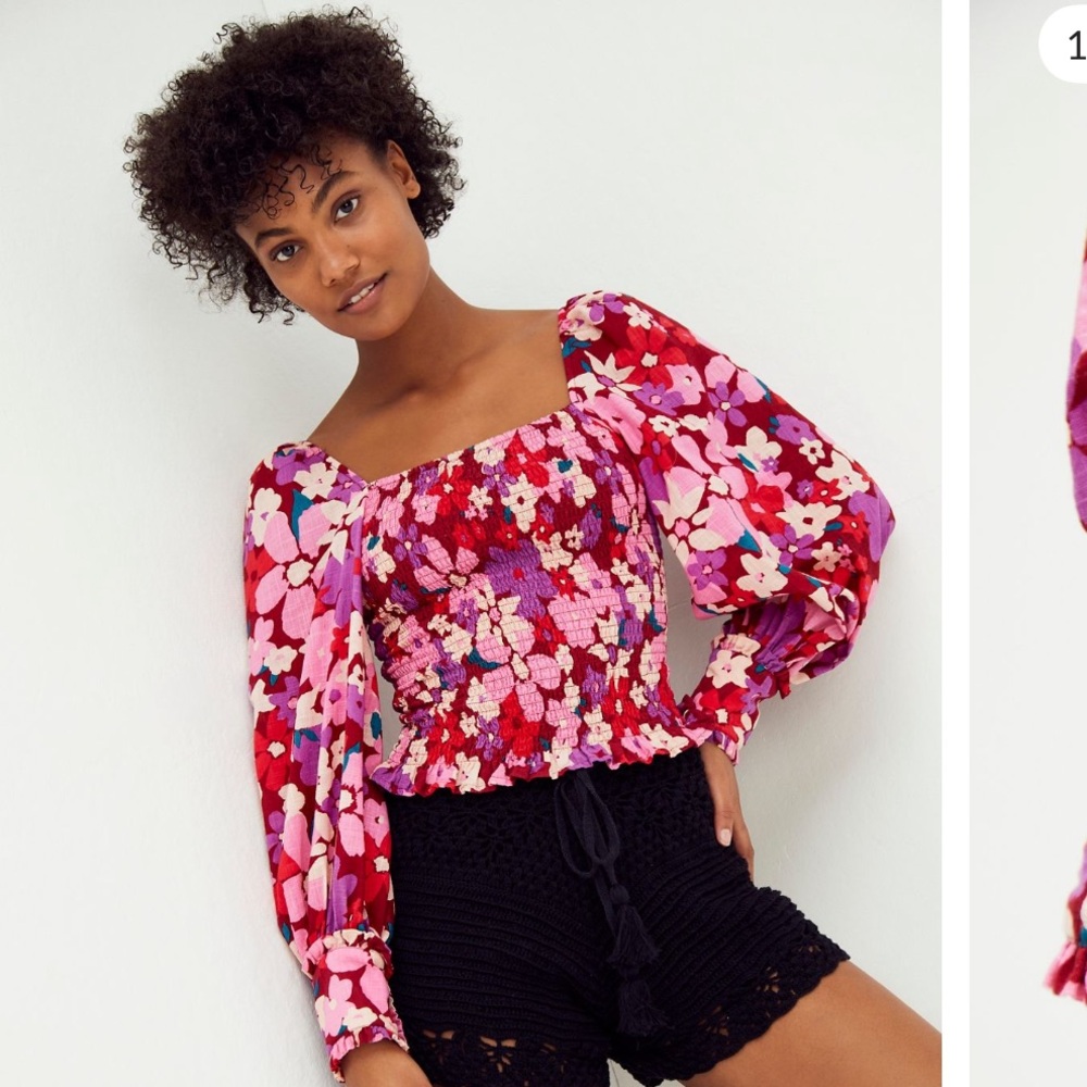 Free People Ariana Printed Top